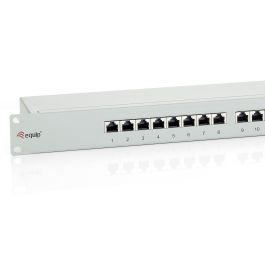 Equip Patchpanel 16x RJ45 Cat6 19" FTP 1HE ISO/IEC hellgrau