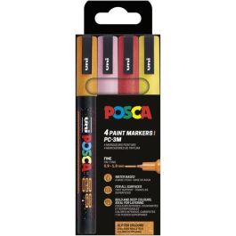 Marcador T.Opaca No Perm. Uni Posca 0,9 (Pc-3M) Purpurina Colores Calidos Estuche De 4 Precio: 13.89000019. SKU: B1K2E5GCKV