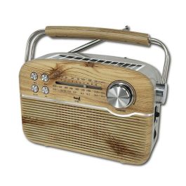 SAMI Radio Vintage 3 bandas - Funciona con AC, Pilas, Solar y Batería Precio: 29.645. SKU: B1HVXYZ7ZD