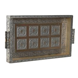 DKD Home Decor Bandeja Estilo Indio Champan de Metal y Madera con Asa 22x36x4 cm Colección Yoga Precio: 14.49999991. SKU: S3042734