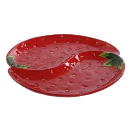 Plato Moderno DKD Home Decor Rojo 31 x 3.5 x 32 cm Precio: 18.90000035. SKU: B1BP4Q9X7Z