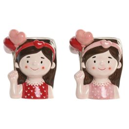 DKD Home Decor Macetero Rosa Rojo Cerámica 9 x 16 x 12 cm (2 Unidades) Precio: 15.68999982. SKU: B15LV93EQ2