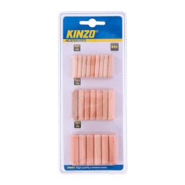 Kinzo Pack 44 Clavijas de Madera - 1,8x0,6cm, 1,4x0,8cm, 1,2x1cm Precio: 2.50000036. SKU: B15JP6DMCT