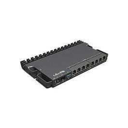 MikroTik RB5009UPr+S+IN Router con PoE-in y PoE-out en todos los puertos, Ethernet 2.5Gbps y SFP+ 10Gbps