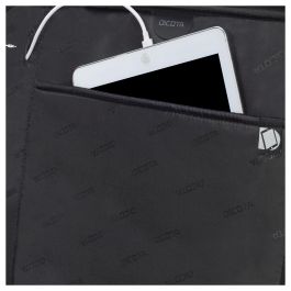 DICOTA Eco Backpack SELECT Mochila para portátil de 17.3 pulgadas, compartimento para portátil, hecha con materiales reciclados, unisex, negro