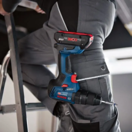 Bosch Professional GDX 18V-200 + GSB 18V-55 Kit 2 Herramientas Inalámbricas con Percusión 2x4.0AH Gal 18V-40 L-Case