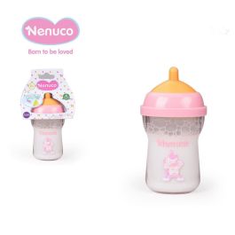 Nenuco Biberón NFN46000 Famosa para Muñeca con Diseño Unicornio Rosa y Blanco