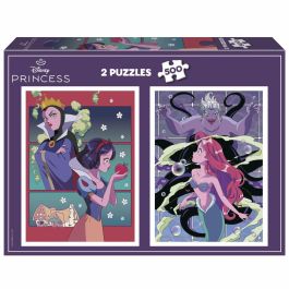 EDUCA AAAQE71934 Puzzle Villanos y Princesas Disney 2x500 piezas