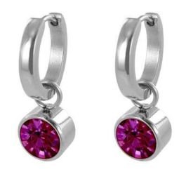 Pendientes Mujer CO88 Collection 8CE-60005 Plateado Fucsia Precio: 59.50000034. SKU: B1563VVQ9A