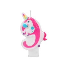 Vela Unicornio Multicolor Nº9 - Decoración Precio: 0.69000008. SKU: B1AG5C626W