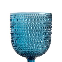 Copa Azul Cristal Decoración 8,80 X 8,80 X 16,40 cm