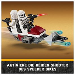 Lego 75372 Star Wars Paquete de Batalla de Soldados Clon y Droides de Batalla con Moto Speeder y Minifigura