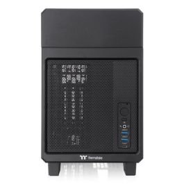 Thermaltake TR100 Caja Mini Tower PC Negra, Soporte SFX/SFX-L, Radiador hasta 280mm, Bahías 2.5" SSD/HDD