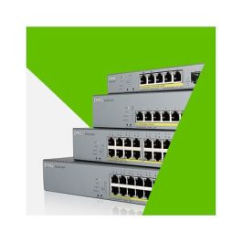 Zyxel GS1350-18HP-EU0101F Switch Gestionado L2 Gigabit Ethernet con PoE, 16 Puertos, Color Gris