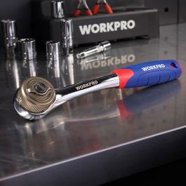 Workpro Carraca 3/8" double drive azul/rojo