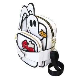 Loungefly Bolso Bandolera Zero Pesadilla Antes de Navidad Disney Piel Vegana con Monedero Reversible y Bandolera Ajustable
