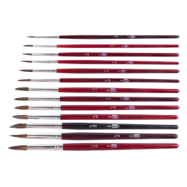 Liderpapel Pincel Acuarela Nº 4 Pelo Engomado Virola Cromada Madera 20x215x60 mm