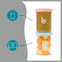 Babymoov BAD3661276177468 Macetas de Conservación de Vidrio de Borosilicato con Graduación - Pack de 6 x 250 ml