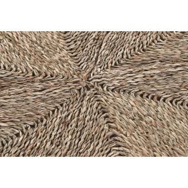 DKD Home Decor Alfombra Balines de Seagrass y Poliéster Natural 120x120 cm DKD Home Decor Alfombra Balines de Seagrass y Poliéster Natural 120x120 cm