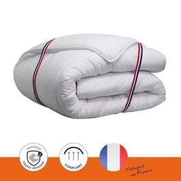 Dodo VANCOUVER Edredón cálido 400gr/m² fibras huecas 80% poliéster 20% algodón 200x200 cm blanco Fabricación francesa Dodo VANCOUVER Edredón cálido 400gr/m² fibras huecas 80% poliéster 20% algodón 200x200 cm blanco Fabricación francesa