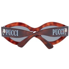 Emilio Pucci EP0208 52A Gafas de Sol Sofisticadas para Mujer, Diseño Geométrico, Montura Plástico Carey, Cristales Gris Humo 54mm Emilio Pucci EP0208 52A Gafas de Sol Sofisticadas para Mujer, Diseño Geométrico, Montura Plástico Carey, Cristales Gris Humo 54mm