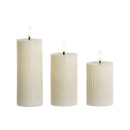 Vela LED Home ESPRIT Beige 5,5 x 5,5 x 13,5 cm (AA) Vela LED Home ESPRIT Beige 5,5 x 5,5 x 13,5 cm (AA)