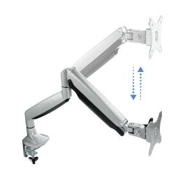 TooQ DB3032TNR-S Soporte de Mesa Monitor 13-32 pulgadas hasta 9 kg Brazo Pistón de Gas Giratorio Inclinable Rotación VESA 75x75 100x100 Plata