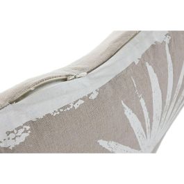 Cojin Boho DKD Home Decor Beige Blanco 45 x 45 cm