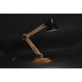 DKD Home Decor Lámpara Sobremesa 15 x 65 x 50 cm Marrón Negro Mango Metal