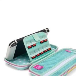 Power A NSCS0125-01 Estuche Protector Compacto para Nintendo Switch OLED, Switch y Switch Lite con Soporte de Juego y Almacenamiento para Tarjetas
