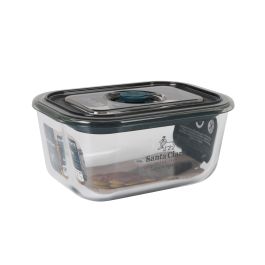 Fuente rectangular con tapa hermética y válvula 500 ml Santa Cl Inde (4 Unidades)