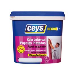 Ceys Cola Papeles Pintados Universal 1kg 504603 - Para Papeles Ligeros, Medianos y Pesados