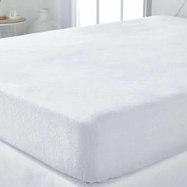 Today Essential Protector de Colchón Absorbente de Fibra Natural 160x200 cm para Cama de Matrimonio Blanco Lavable a 95°C