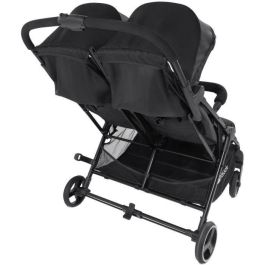 Hauck Cochecito Doble Swift X Duo Negro – Ultraligero, Compacto, Plegado con Una Mano, desde Nacimiento hasta 3 Años