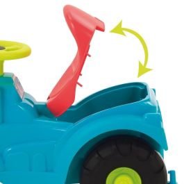 Ecoiffier 4350 Tractor con Remolque Extraíble y Cortacésped Incluido para Niños 12-36 Meses - 103,5 cm