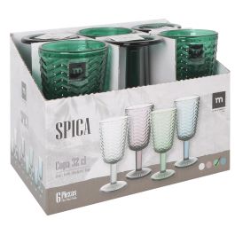 La Mediterranea Copa "Spica" 320 cc Verde - Colección Spica (36 Unidades)