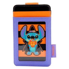 Loungefly Tarjetero Disney Stitch Halloween Cartera Billetera 12,5x7,5cm