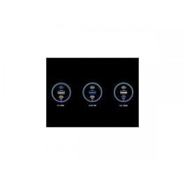 UGREEN Cargador Rápido para Coche 130W 3 Puertos USB-C y USB-A, Carga Rápida para Portátil, Teléfono Móvil, Tablet, Batería Portátil, Color Gris, Ref: 35025