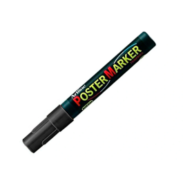 Artline Rotulador EPP-4 Poster Marker Punta Redonda 2 mm Tinta Negra Opaca para Carteleria y Superficies Diversas