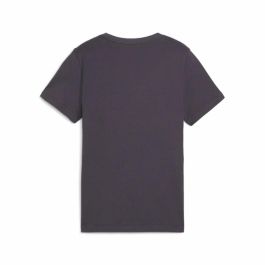 Camiseta de Manga Corta Infantil Puma Morado