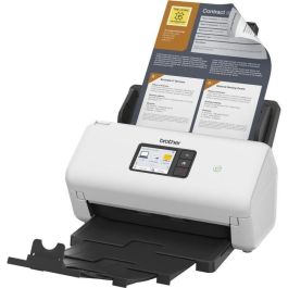BROTHER Escaner de sobremesa ADS4500W alta velocidad a doble cara, tarjeta de red cableada y WiFi.