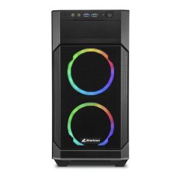 Sharkoon V1000 RGB Black, Micro Torre, PC Gaming, Negro