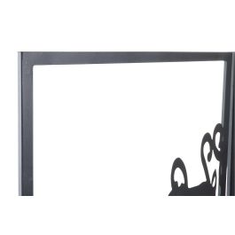 DKD Home Decor Decoración de Pared Negro 1.3 x 91 x 105 cm Set de 3