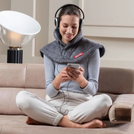 Imetec IME8007403167875 Cojín Calefactor Cervical Tejido Hipoalergénico 5 Temperaturas Lavable a Máquina