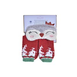 DKD Home Decor Antifaz de Navidad Fantasía Multicolor. Set de 2 Piezas de Poliéster y Algodón (19x9x1 cm) DKD Home Decor Antifaz de Navidad Fantasía Multicolor. Set de 2 Piezas de Poliéster y Algodón (19x9x1 cm)