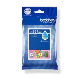 Brother LC527XLC Cartucho de Tinta Cian Pigmentada XL de Alto Rendimiento para Impresoras InkBenefit (1.500 páginas)