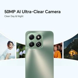 Honor X6b Smartphone Android 14 Dual SIM, Pantalla 6.56", 128GB Almacenamiento, 4GB RAM, Cámara 50MP, Batería 5200mAh, Verde