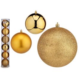 Set 6 Bolas Navidad Oro 12 cm Krist+ (6 Unidades) Precio: 44.9499996. SKU: B1JMA9C7FB