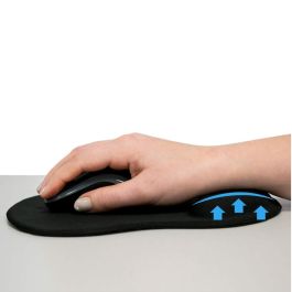 Ewent Ew3181 Alfombrilla de Gel para Ratón con Reposamuñecas Ergonómica, 240x212 mm