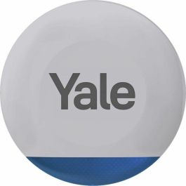 Yale YAL1745589372828 Sirena de exterior para alarma inteligente – 100 dB y luces LED intermitentes – Gris
